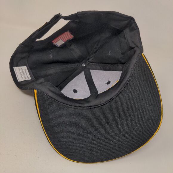 NRA Strapback Hat Black OSFA Adjustable Embroidered Patriotic 6 Panel - Picture 6 of 7